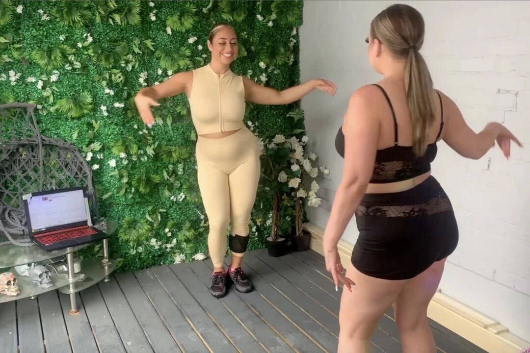 Dance Class with Lesbian Instructor: British Brunette Porn by Many Vids