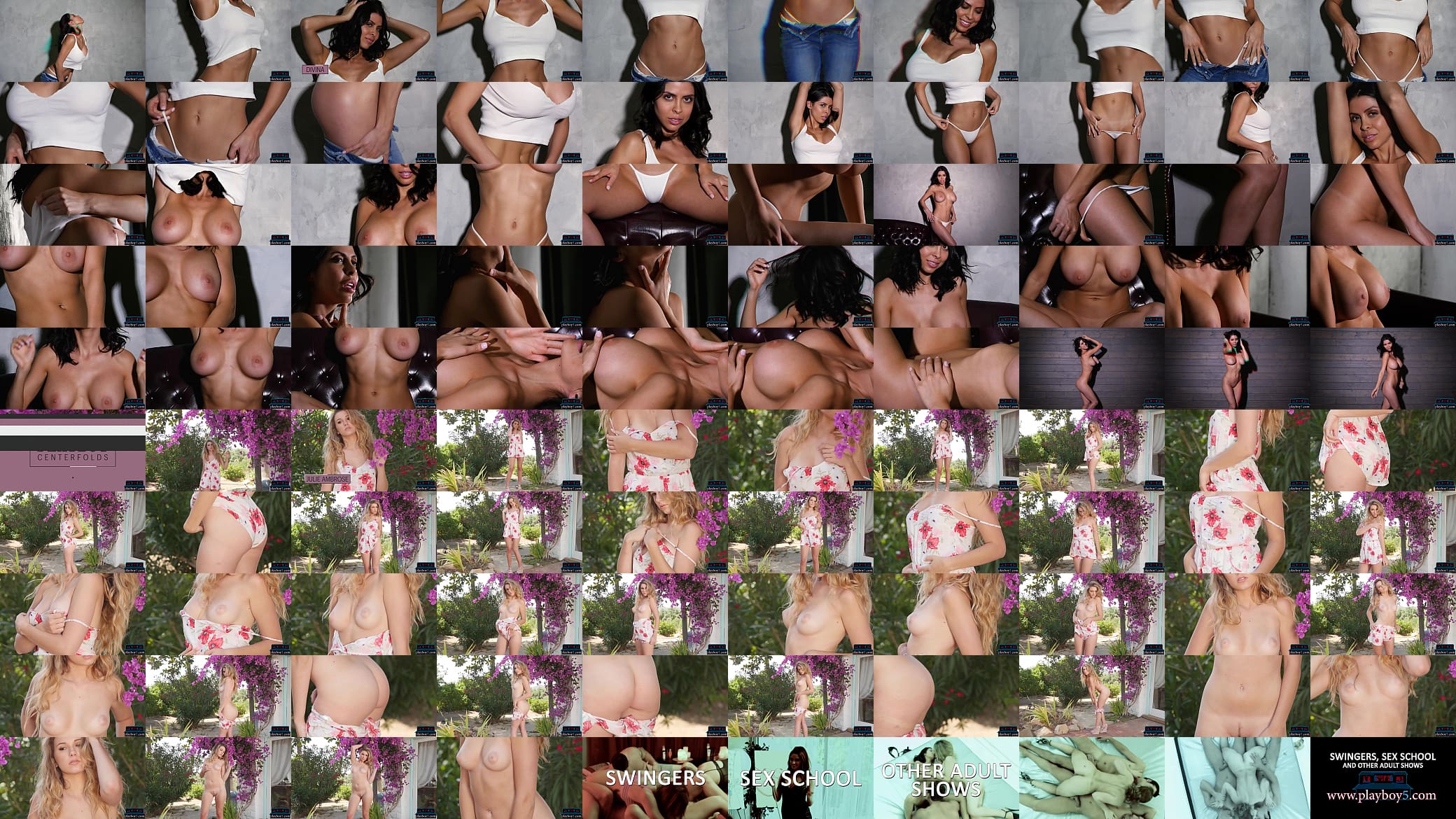 Big boobs latina centerfold babe Divina Almeraz exposed in the nude
