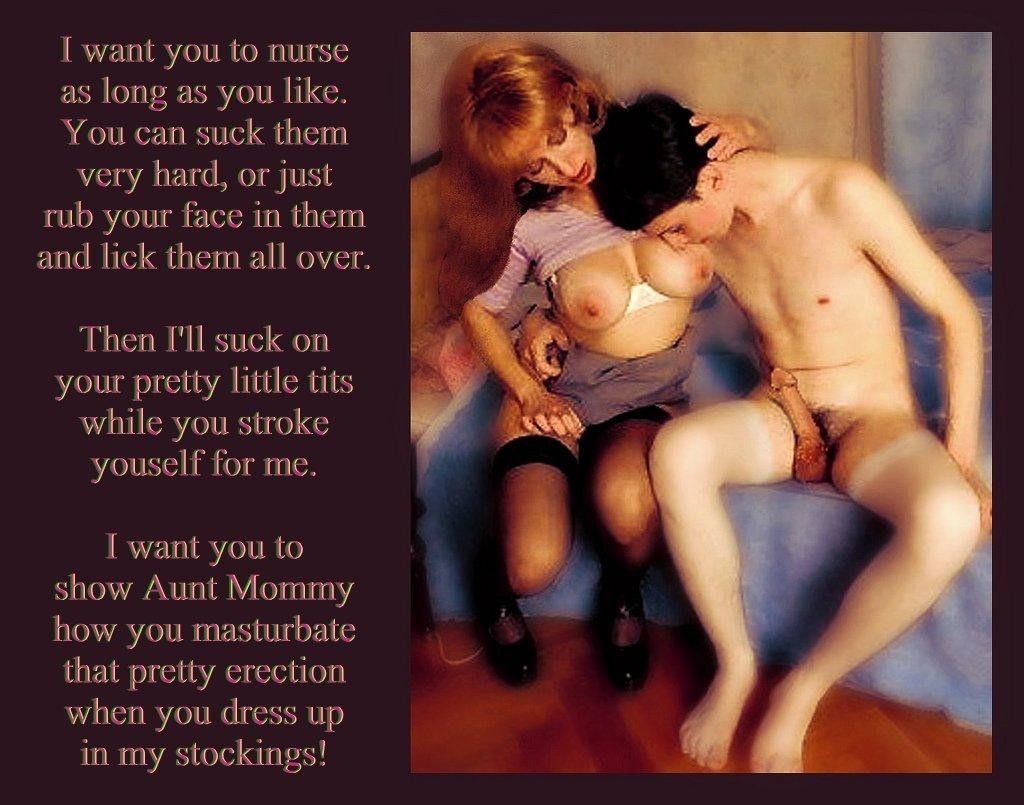 Momdom mom son incest femdom caps