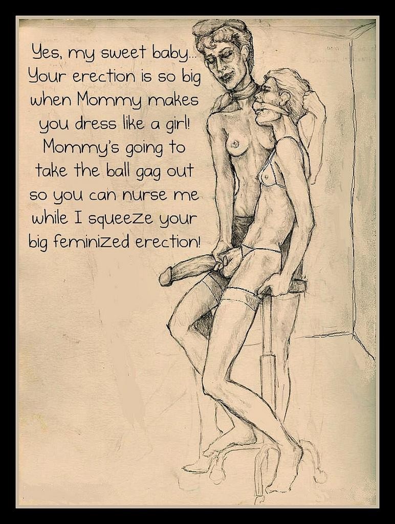 Mom son femdom cartoon caption