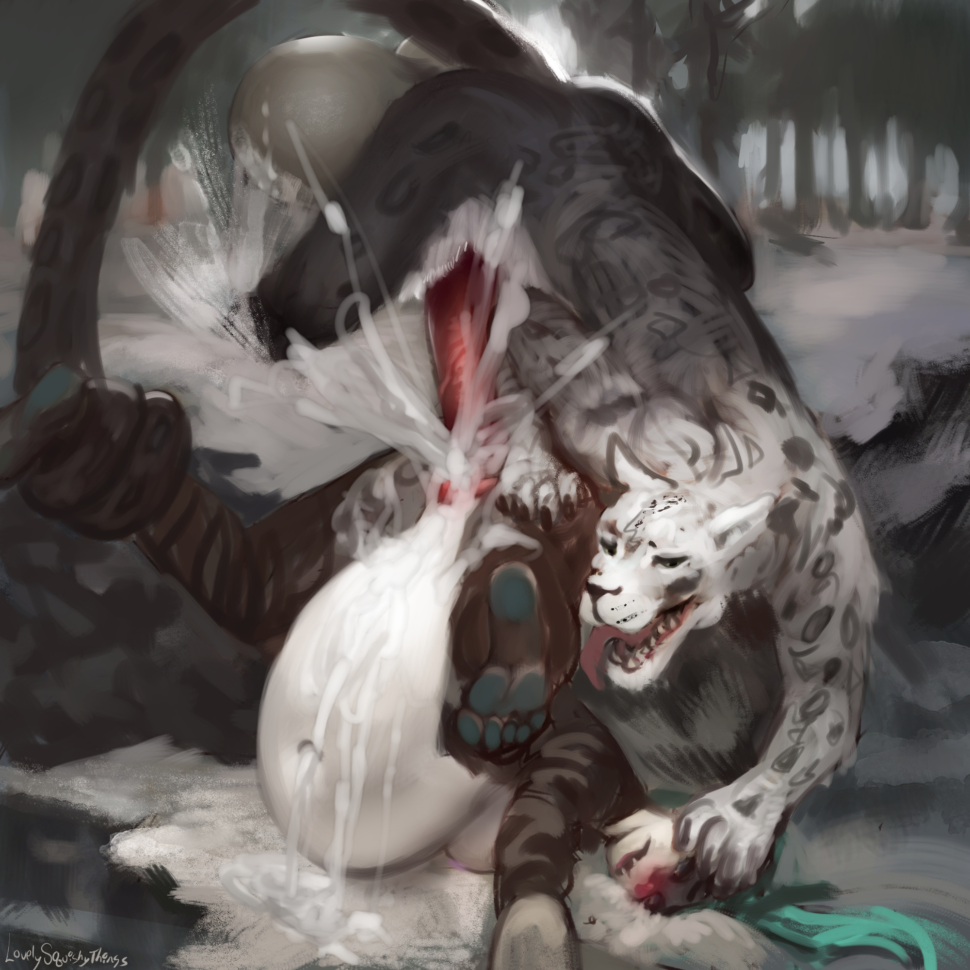 SnowTiger Furry Fuck CUM! by Lovelysquishythings on Newgrounds