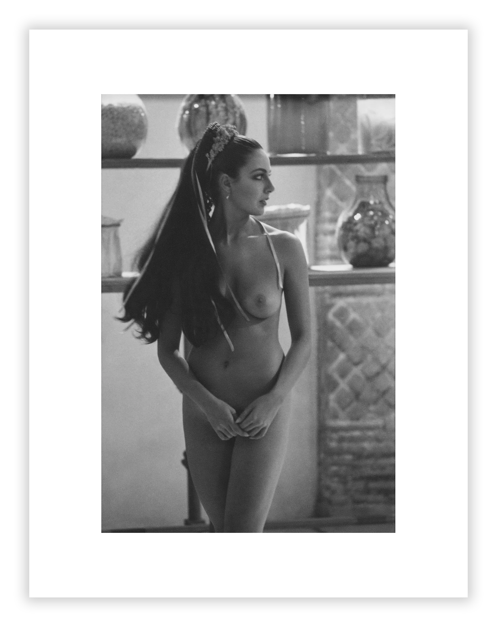 Mirella DAngelo as Livia on the set of Caligula by Mario Tursi