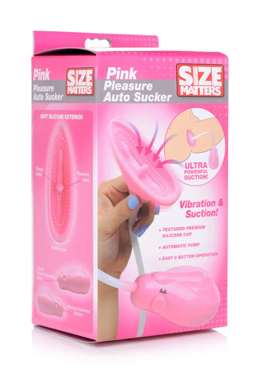BDSM Pussy Pump Pink Pleasure Auto Pussy Sucker Nipple and Clit