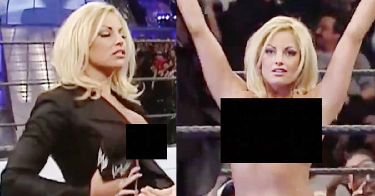 Trish Stratus Provides Stratusfaction By Stripping