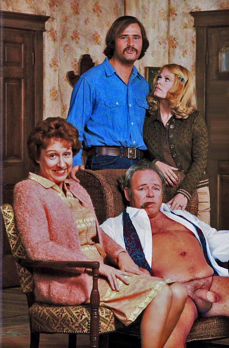Post 3620711: AllintheFamily ArchieBunker CarrollOConnor EdithBunker fakes GloriaStivic JeanStapleton MichaelStivic pigtaurus RobReiner SallyStruthers