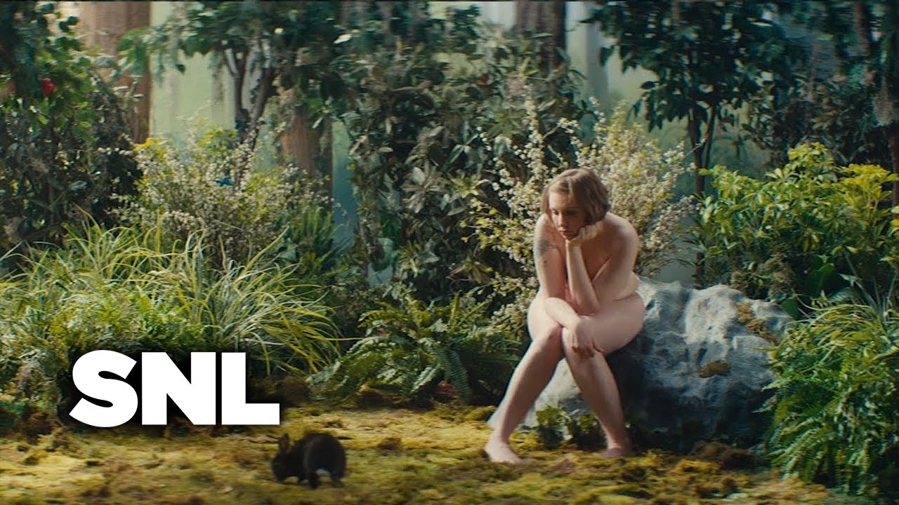 Lena Dunham Got Naked On SNL As a Struggling 20-Something In the Garden of Eden
