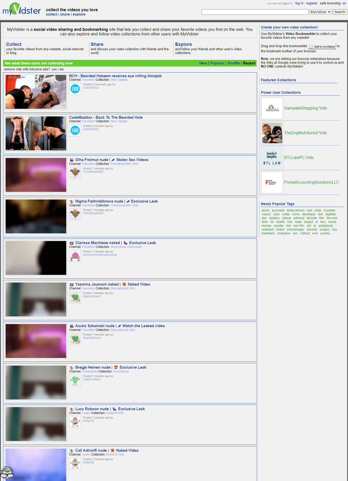 MyVidster 769 Hall of Fame Like
