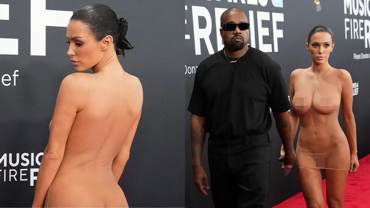 Video: Bianca Censori Goes Naked On Grammys 2025 Red Carpet Escorted Out After Showing Up Uninvited With Kanye West