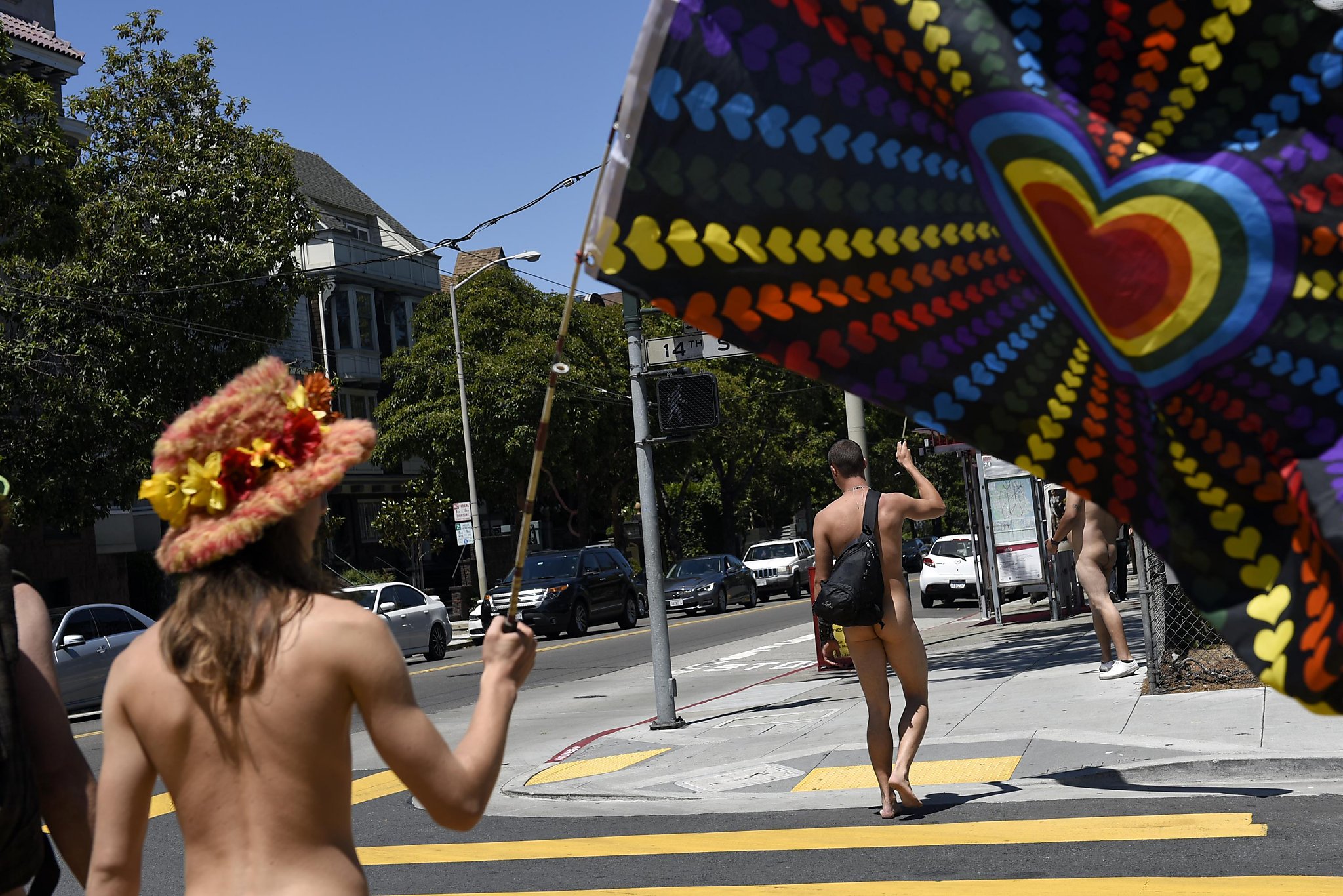 Stripped-down march in SF for right to bare all