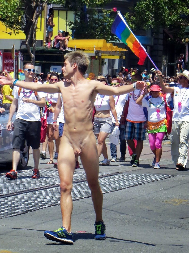 Matthew on X: The naked guy walked in the front led others to parade and showed his own pride. nsfw cfnm cmnm men naked nude exposed public publicnaked publicnude exhib exhibitionist dick