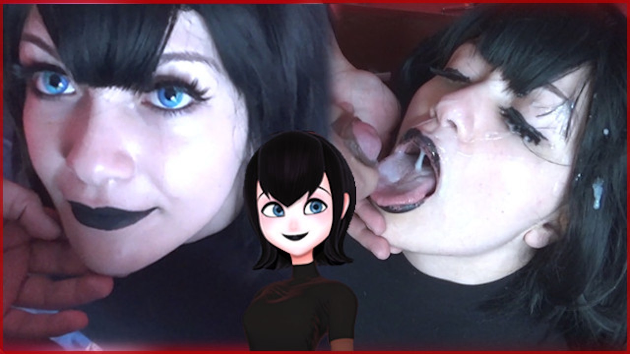 Hot goth MAVIS gets a Massive cumshot on face
