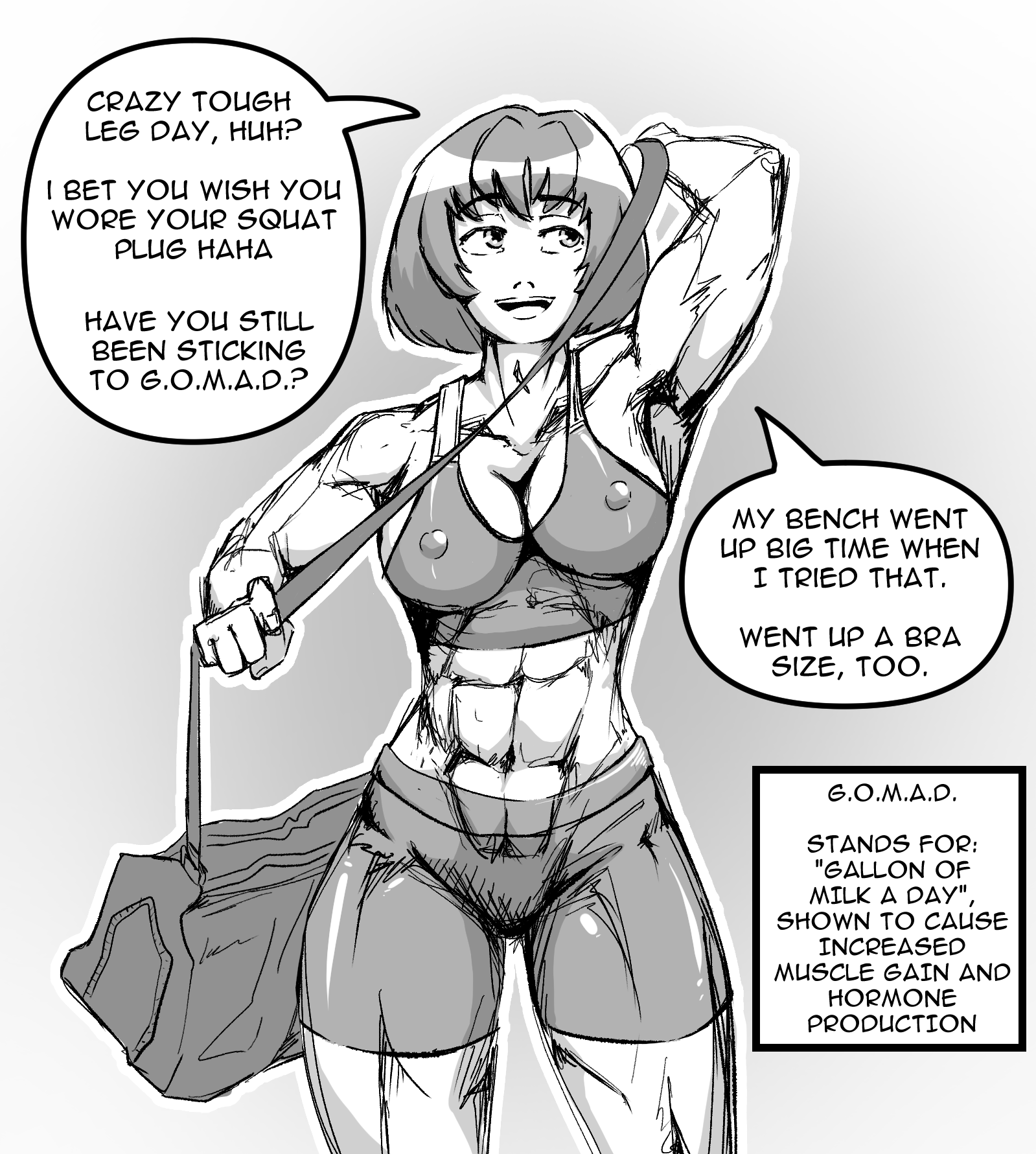 Muscle GF Le Shiggydiggy by Cyanderthal on Newgrounds