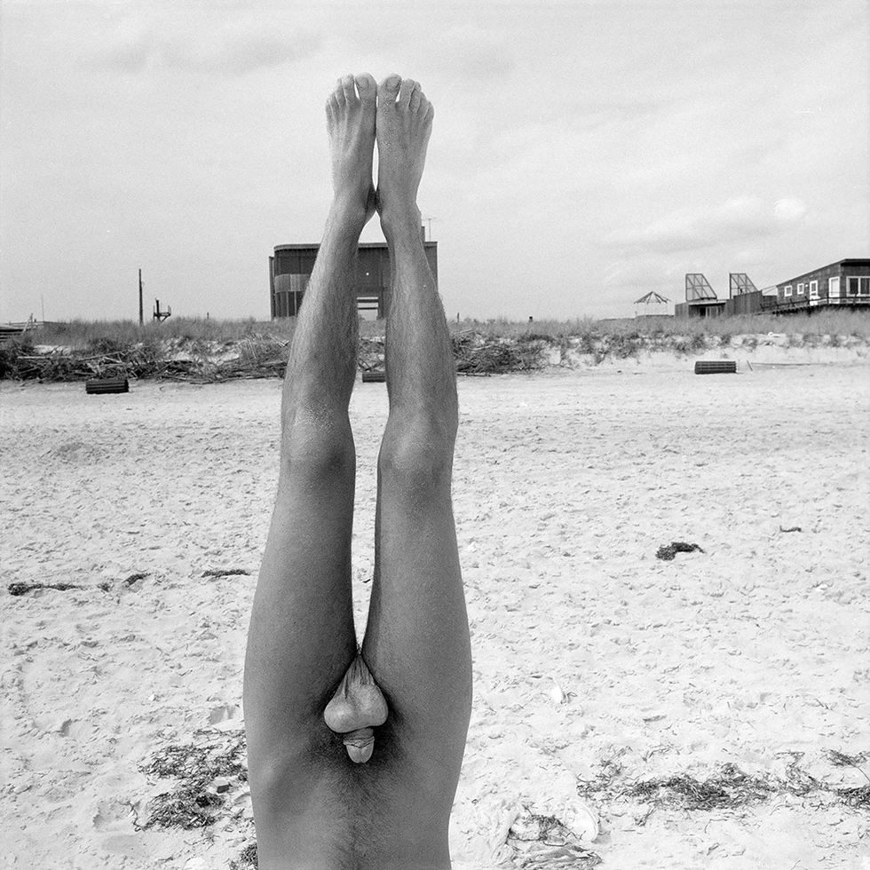 Meryl Meisler Nude Yoga Upside Down
