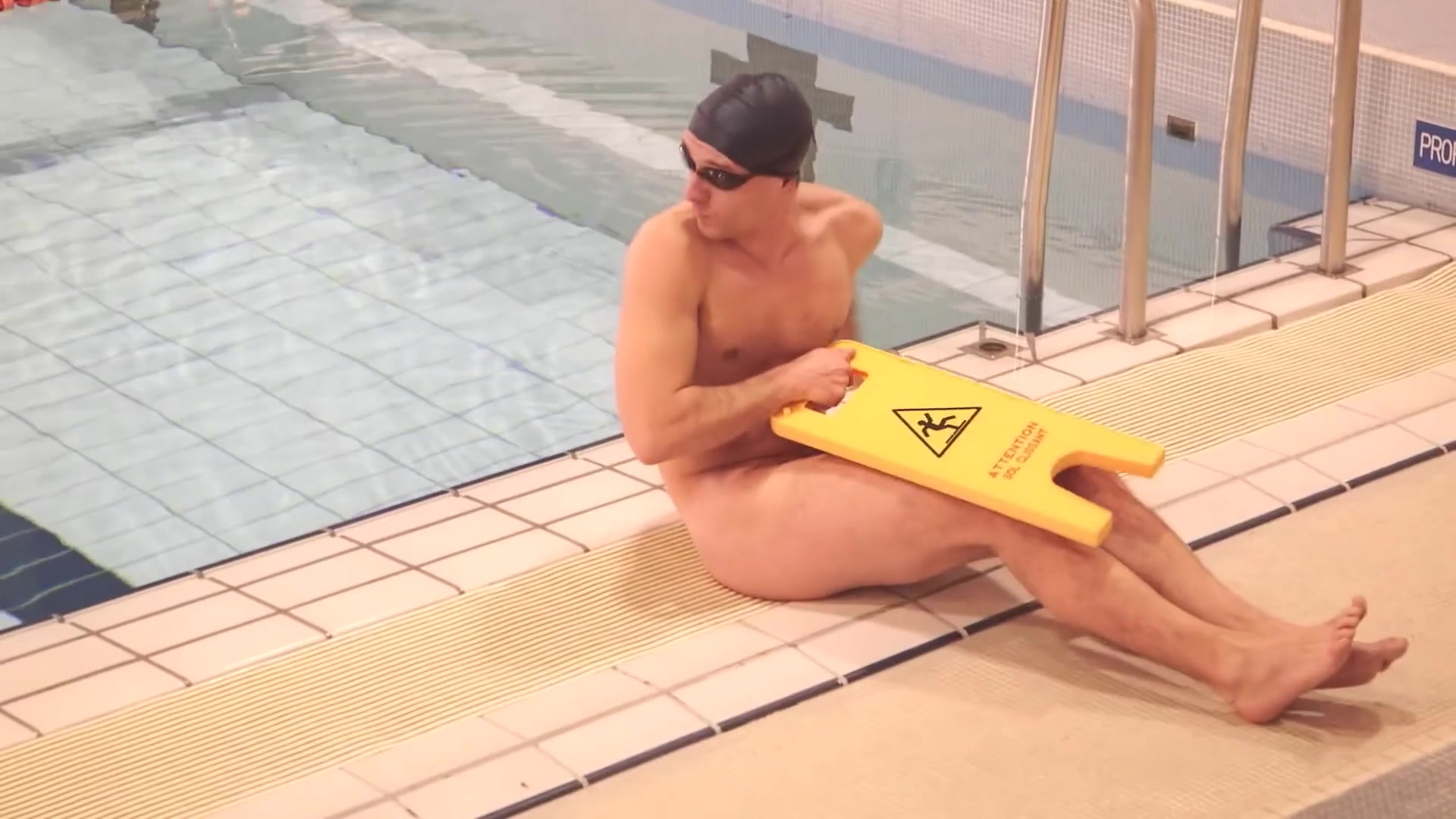 Swimmers left naked commercial