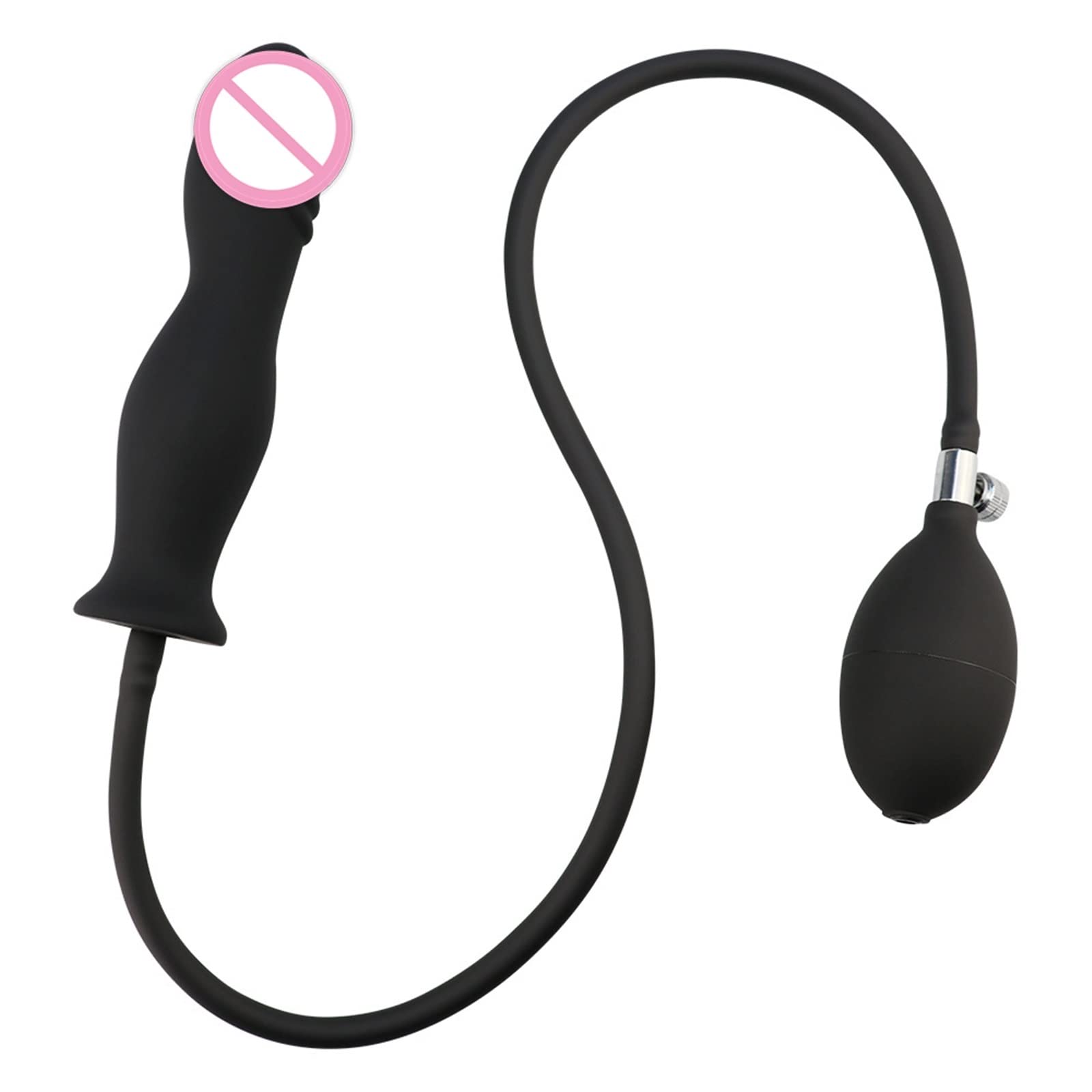 : YIXISM Pompa Hitam Sumbat Anal Tiup Silikon Lembut Manik-manik Anal Sumbat Bokong Pemijat Dilator Dubur Mainan Seks Untuk Pasangan Pria Wanita Size : Type-C : Health Household
