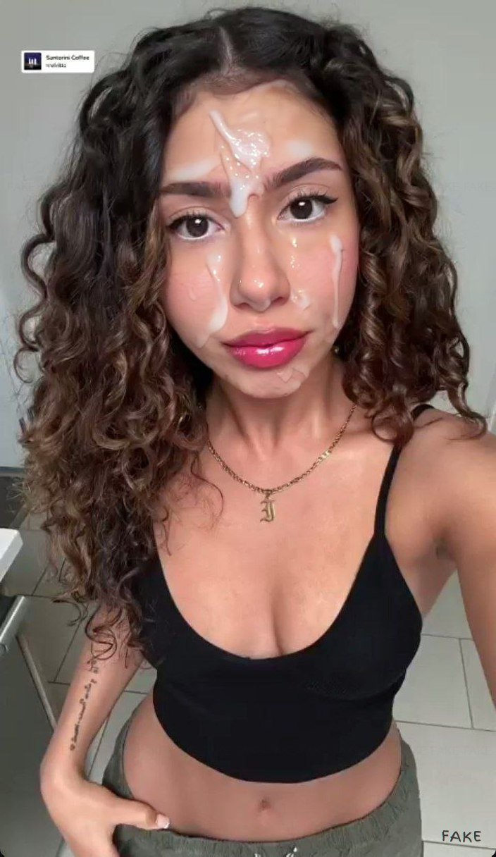 Isabella Ferreira cum on face