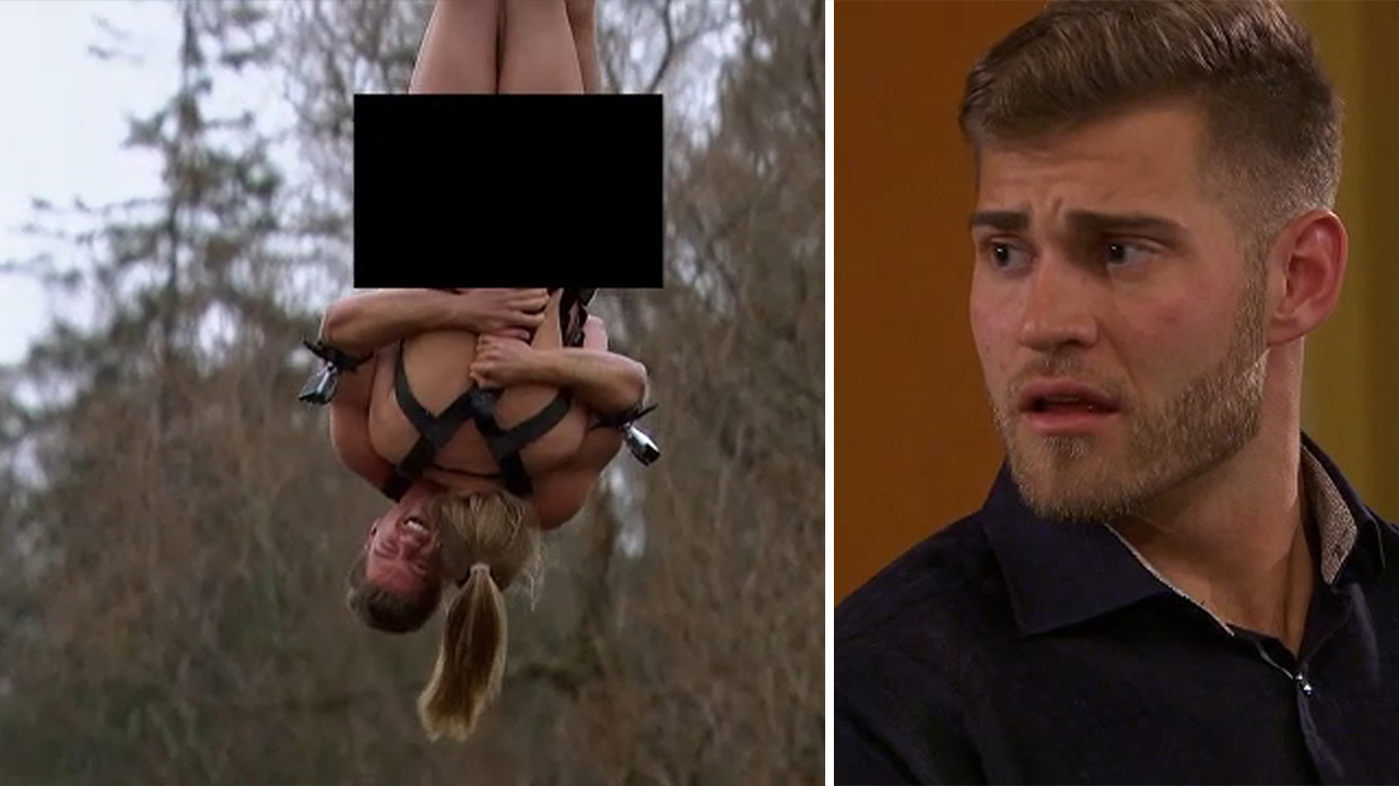 Bachelorette Hannah goes naked bungee jumping Luke blows up