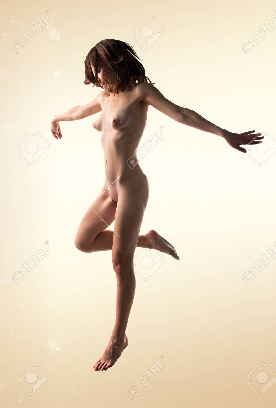 Naked Pretty Girl Jumping Stock Photo Picture and Royalty Free Image. Image 54994359.