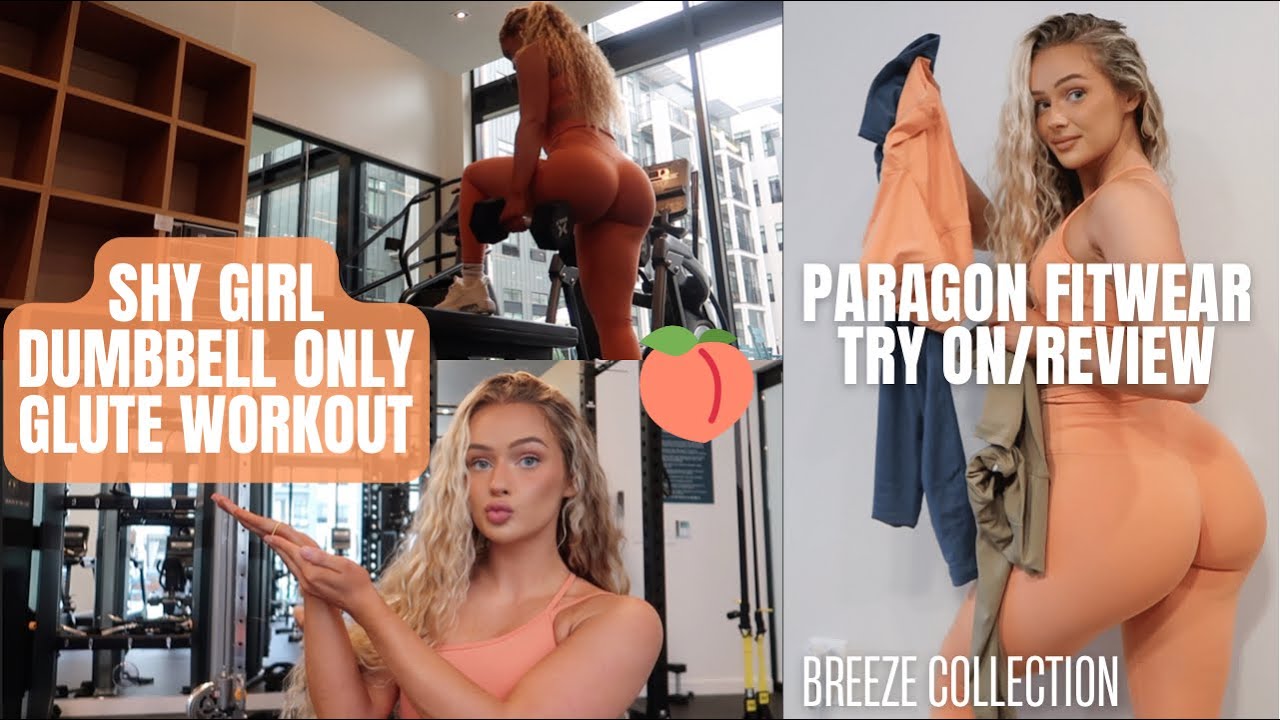 SHY GIRL DUMBBELL ONLY GLUTE LEG DAY WORKOUT