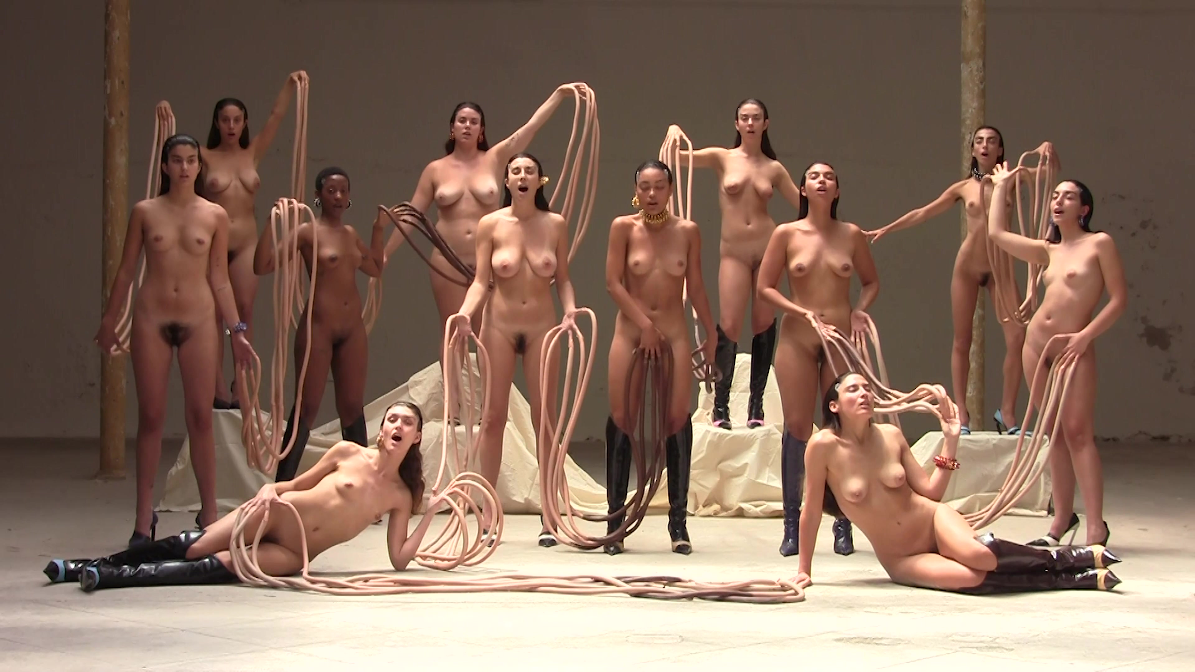 nude on stage