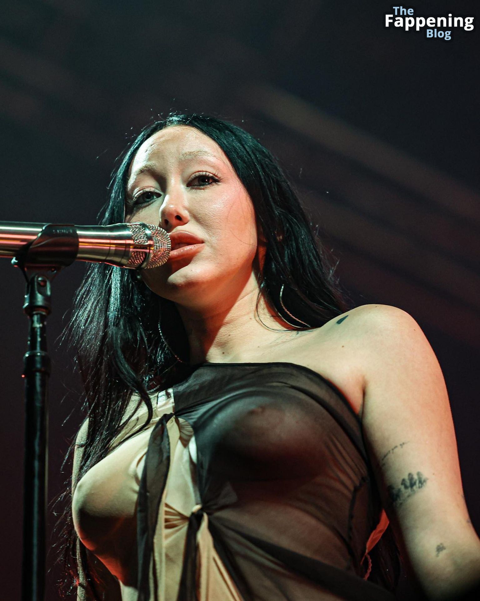 Noah Cyrus Displays Her Nude Boobs on Stage at the Splendour in the Grass Music Festival in Australia