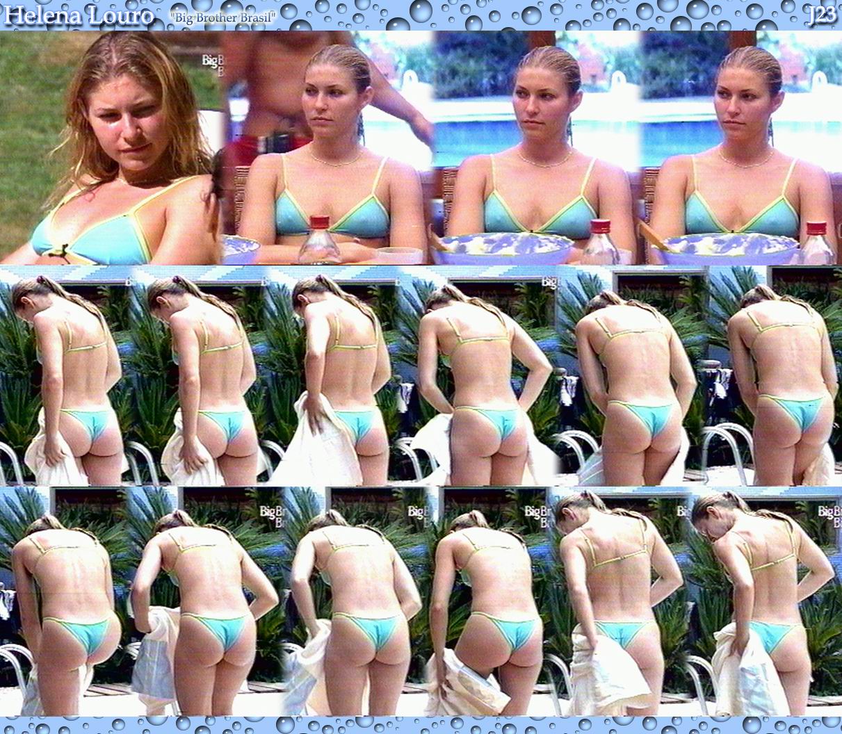 Naked Helena Louro in Big Brother Brasil ANCENSORED