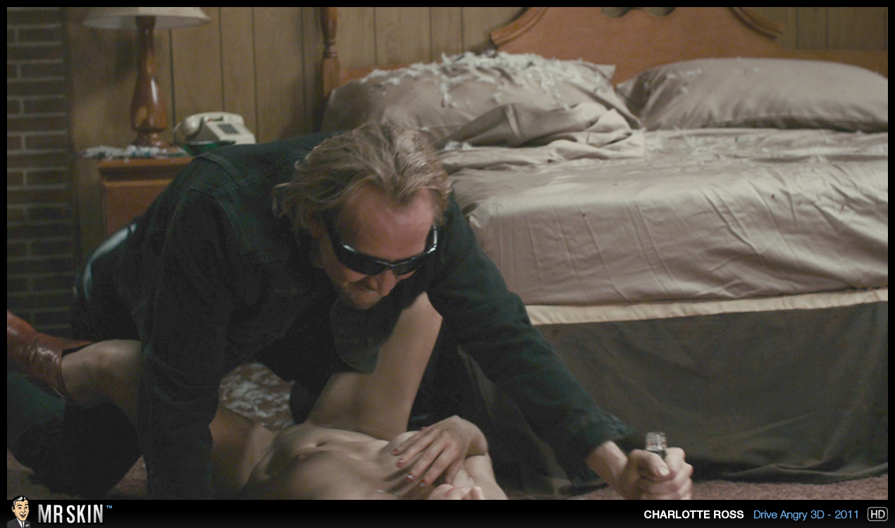 Naked Charlotte Ross in Drive Angry 3D ANCENSORED