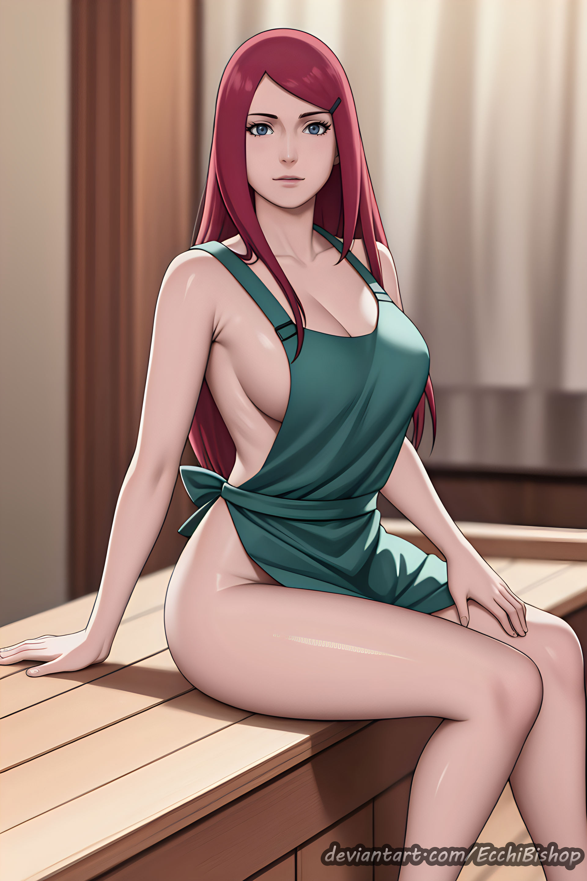 Kushina Uzumaki: Nude Apron by EcchiBishop on DeviantArt