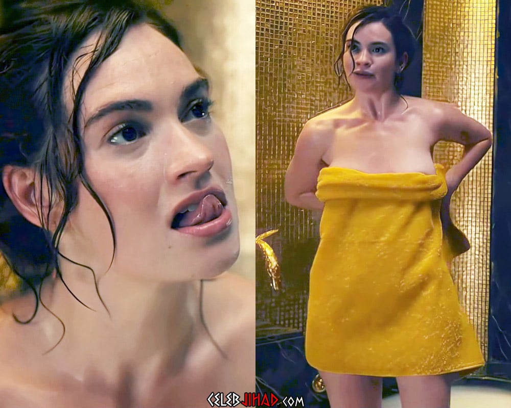 Lily James Nude Scene From The Pursuit of Love