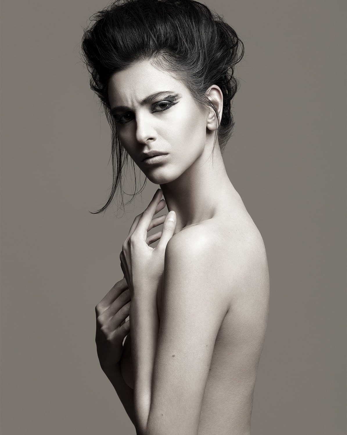 Dania Bazaiti Studio Photography Fine Art Photography Nude Topless Renuar Locaj