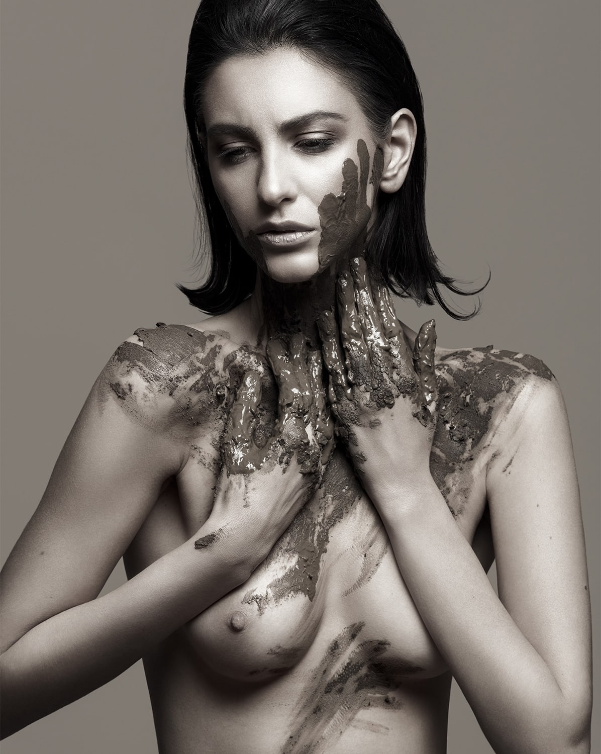 Dania Bazaiti Studio Photography Fine Art Photography Nude Topless Renuar Locaj
