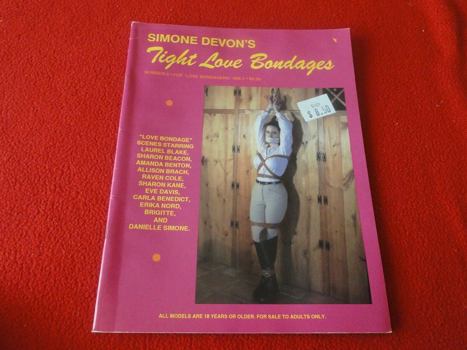 Vintage Nude Erotic Sexy Adult Magazine BDSM Simone Devon Tight Love B