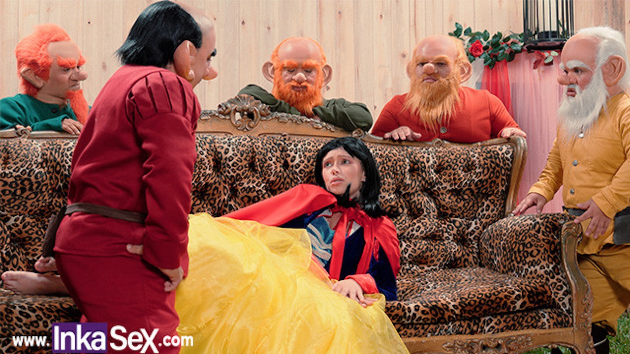 Snow White gets lost in the forest and gets fucked by the 7 dwarfs.
