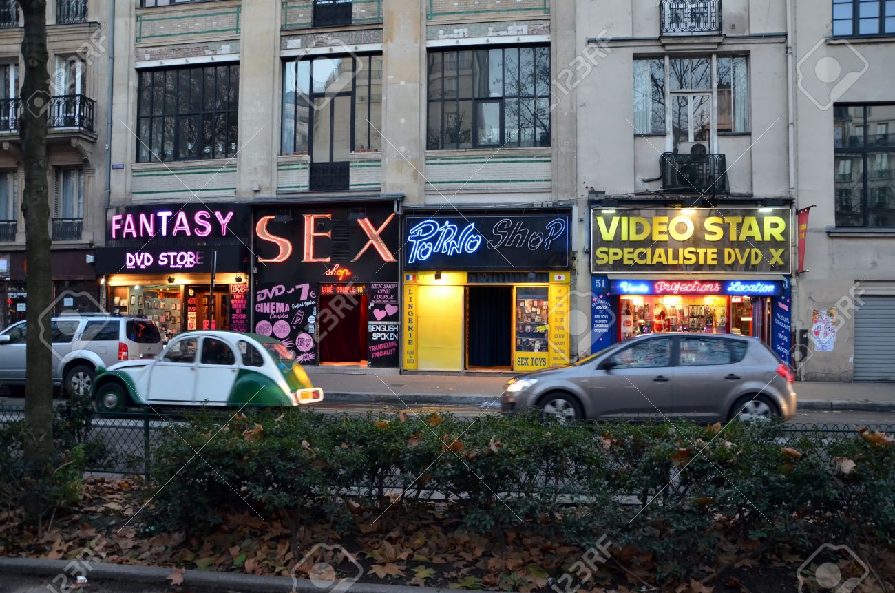 Sex Shops Pigalle Montmartre Red Light District In Paris France Stock Photo Picture and Royalty Free Image. Image 24838596.