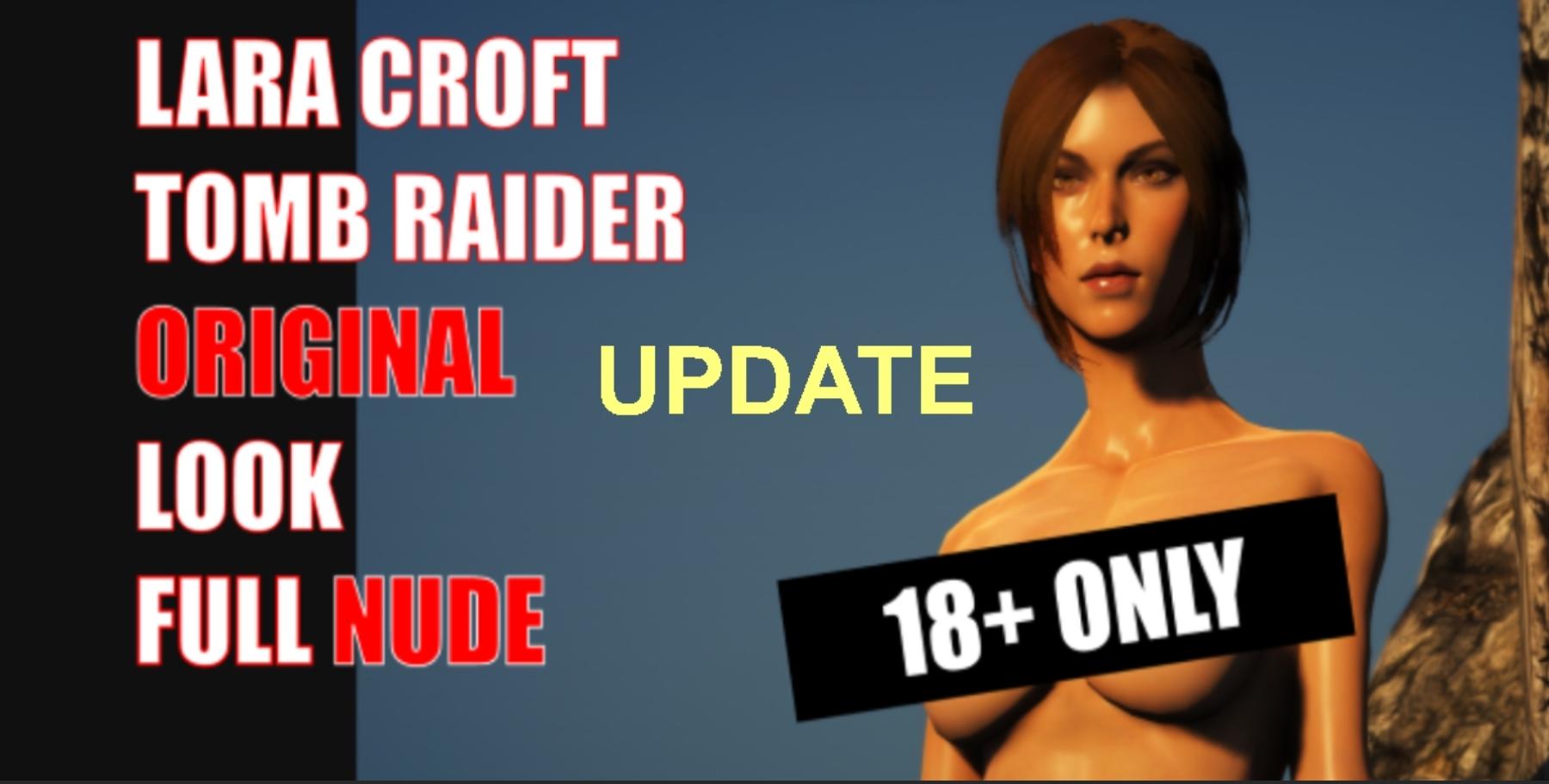 Lara Croft Tomb Raider Original Full Nude 18 update clothes hair physics