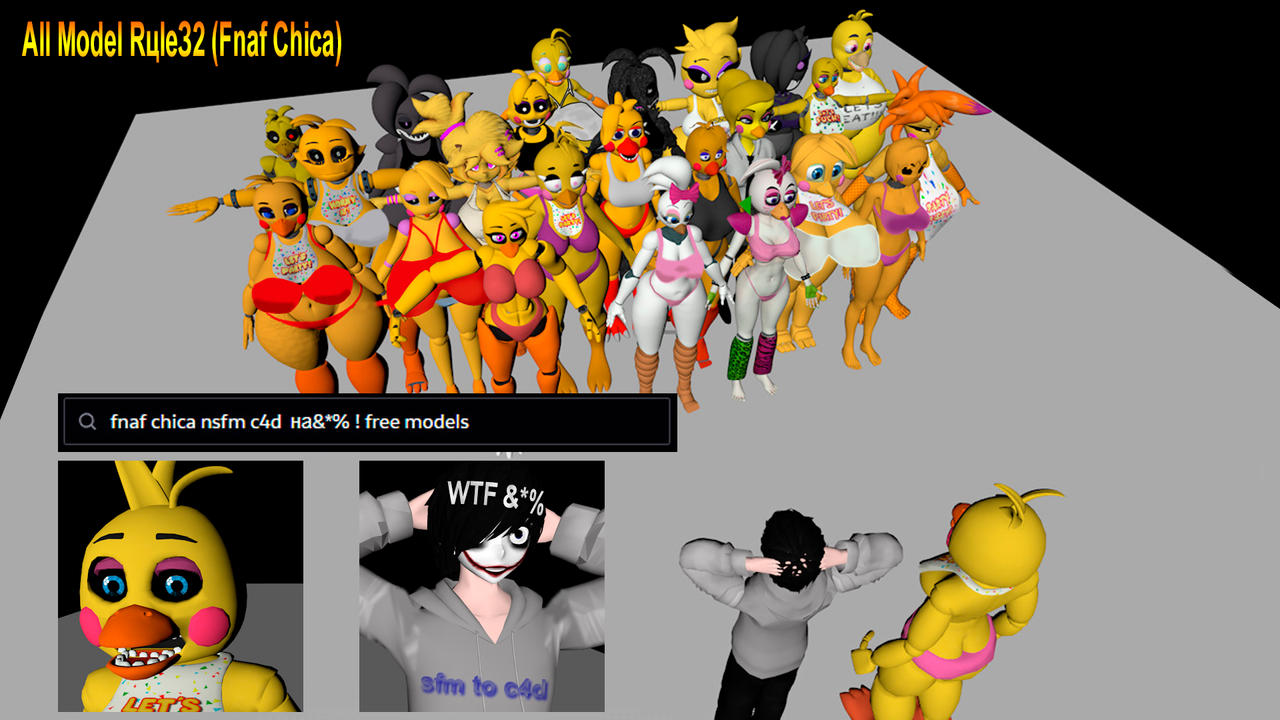 Fnaf all chica nude sfm to c4d by DestroyInDetected on DeviantArt