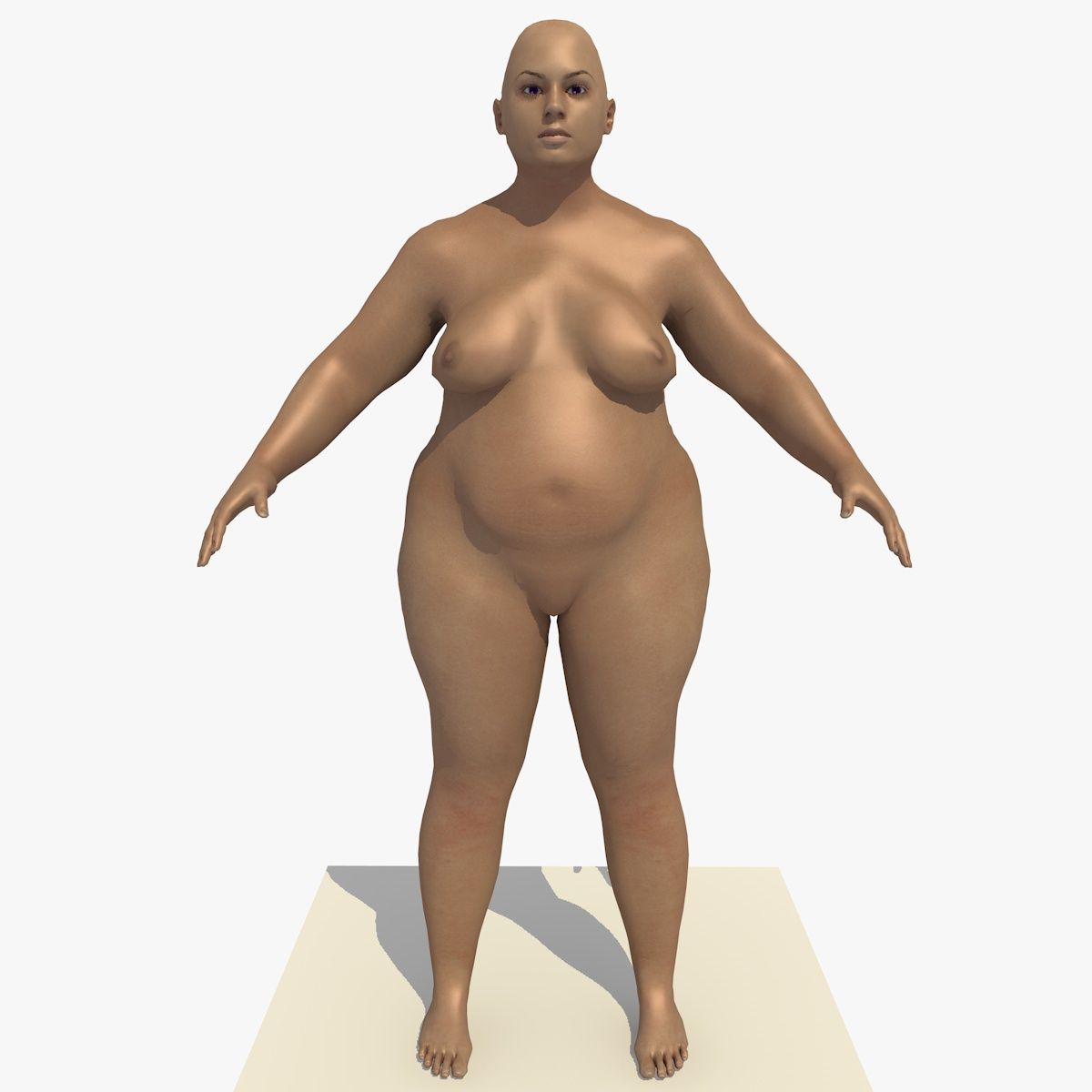 Rigged European Fat woman Karen 3D Model 39