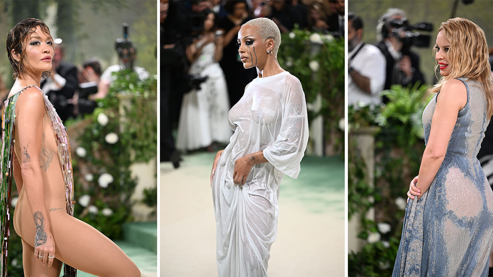 Naked Trend Hits Big at the Met Gala With Rita Ora Doja Cat Kylie Minogue and Others