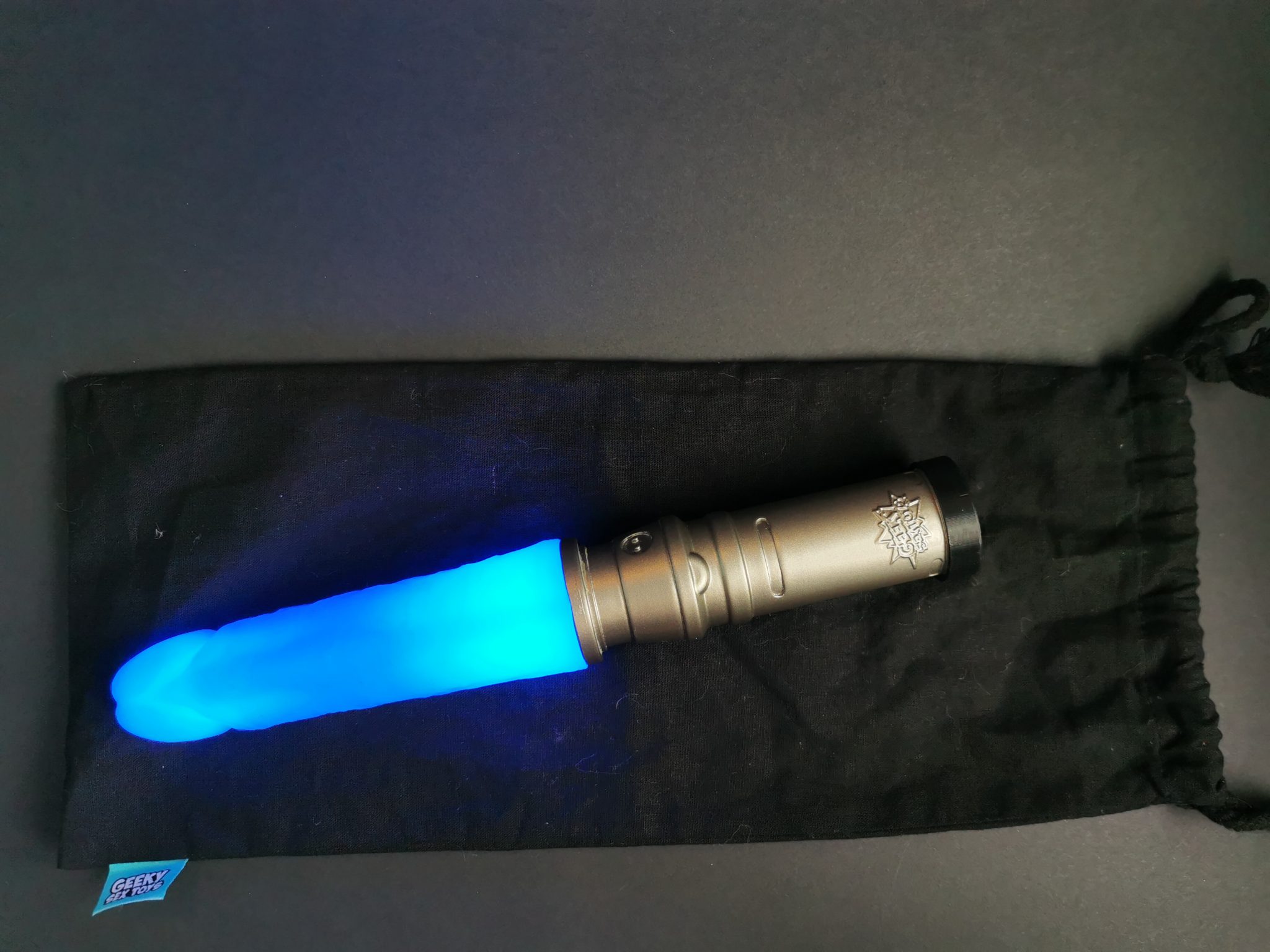 Geeky Sex Toys Blue LED Laser Sword Dildo