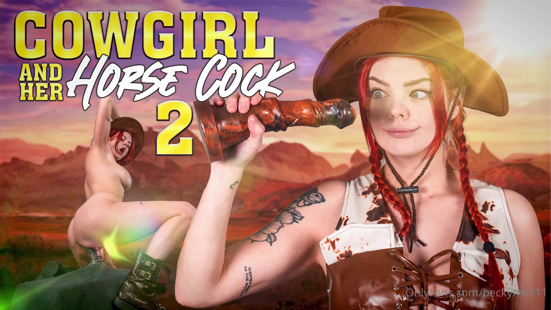 British Cowgirl Rebecca Goodwin Riding Her Horse Dildo Video Leaked