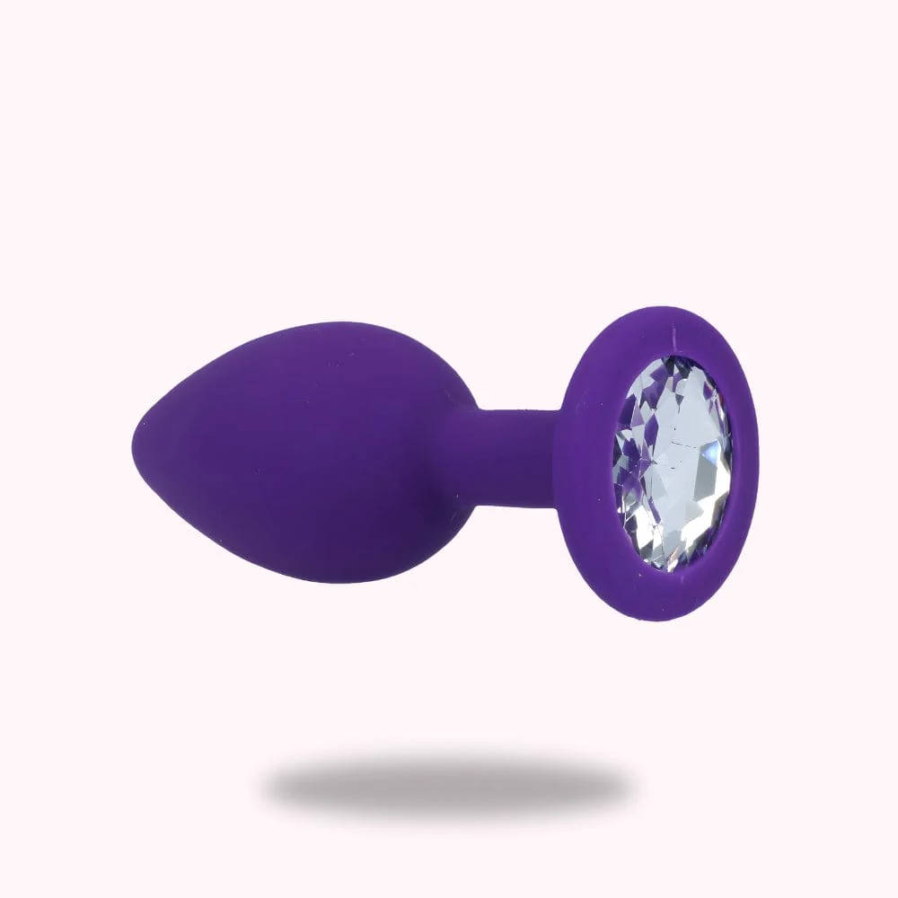 Plug anal débutant violet moyen