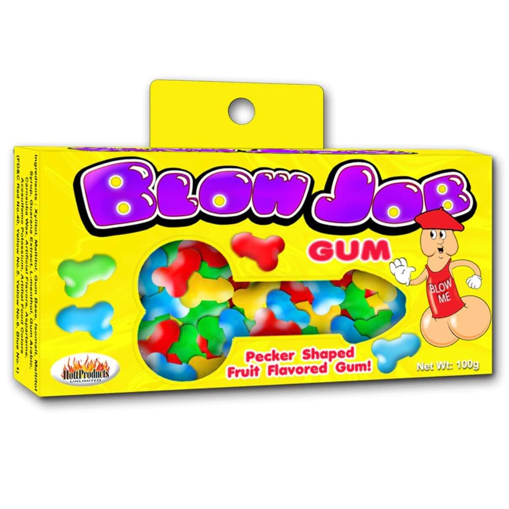 : Hott Products Blow Job Pecker Bubble Gum Fruity Flavors Multi-Colored 100 Gram : Home Kitchen