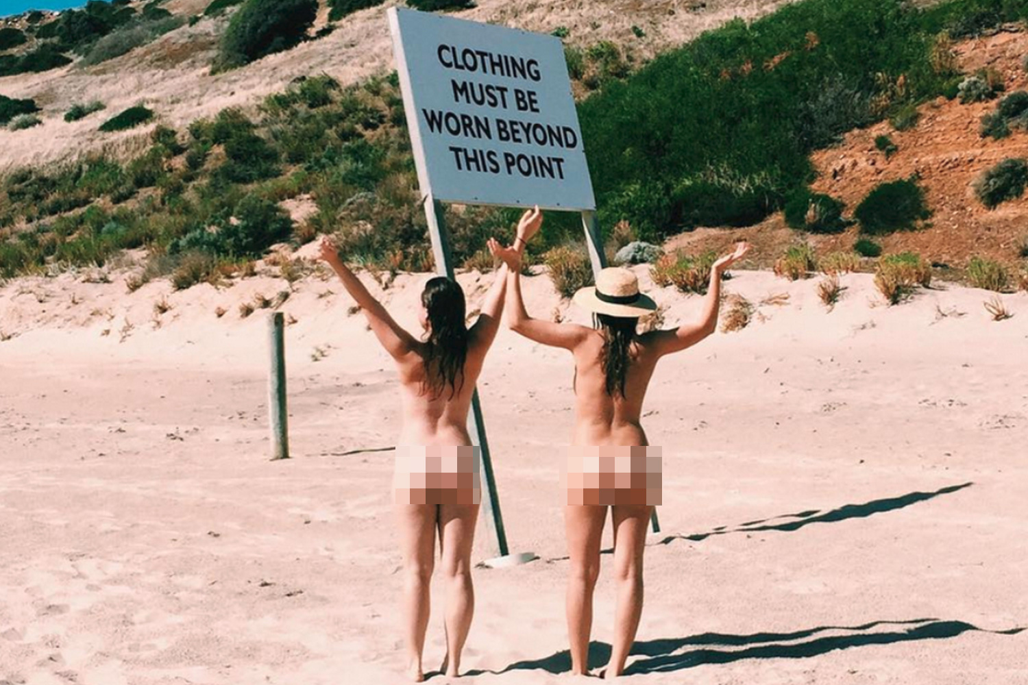 Australians are stripping off in public and posting it on social media in new trend sweeping the country