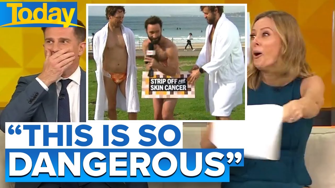 Naked guests extremely close call has hosts screaming