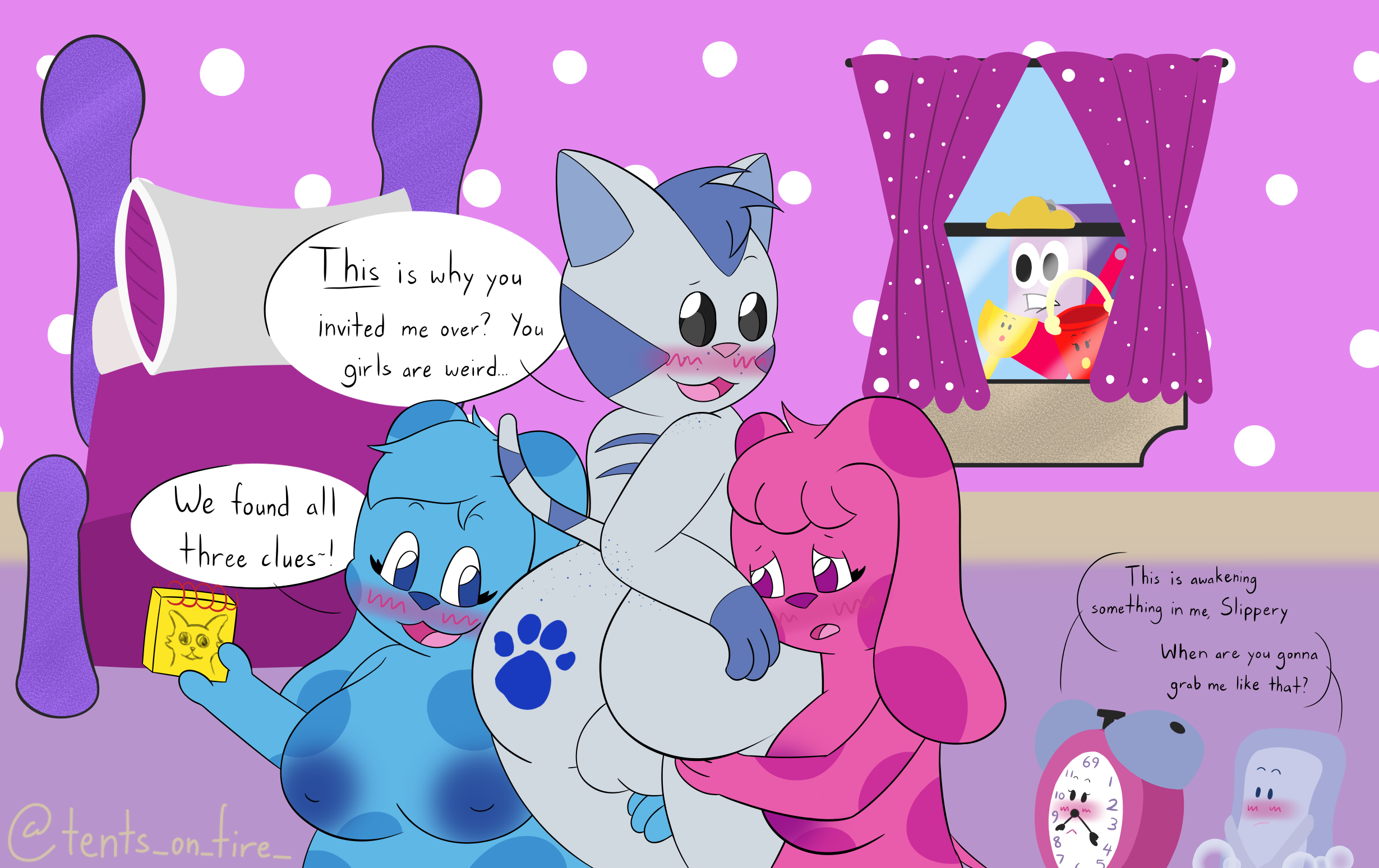 Post 6512109: Blue BluesClues Magenta Mailbox Pail Periwinkle Shovel SlipperySoap ticketytoc