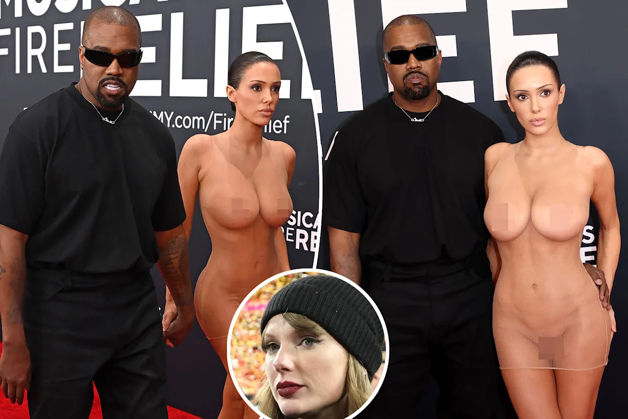 Kanye West fully nude wife Bianca Censori show up to Grammys 2025 after trolling Taylor Swift with Instagram follow