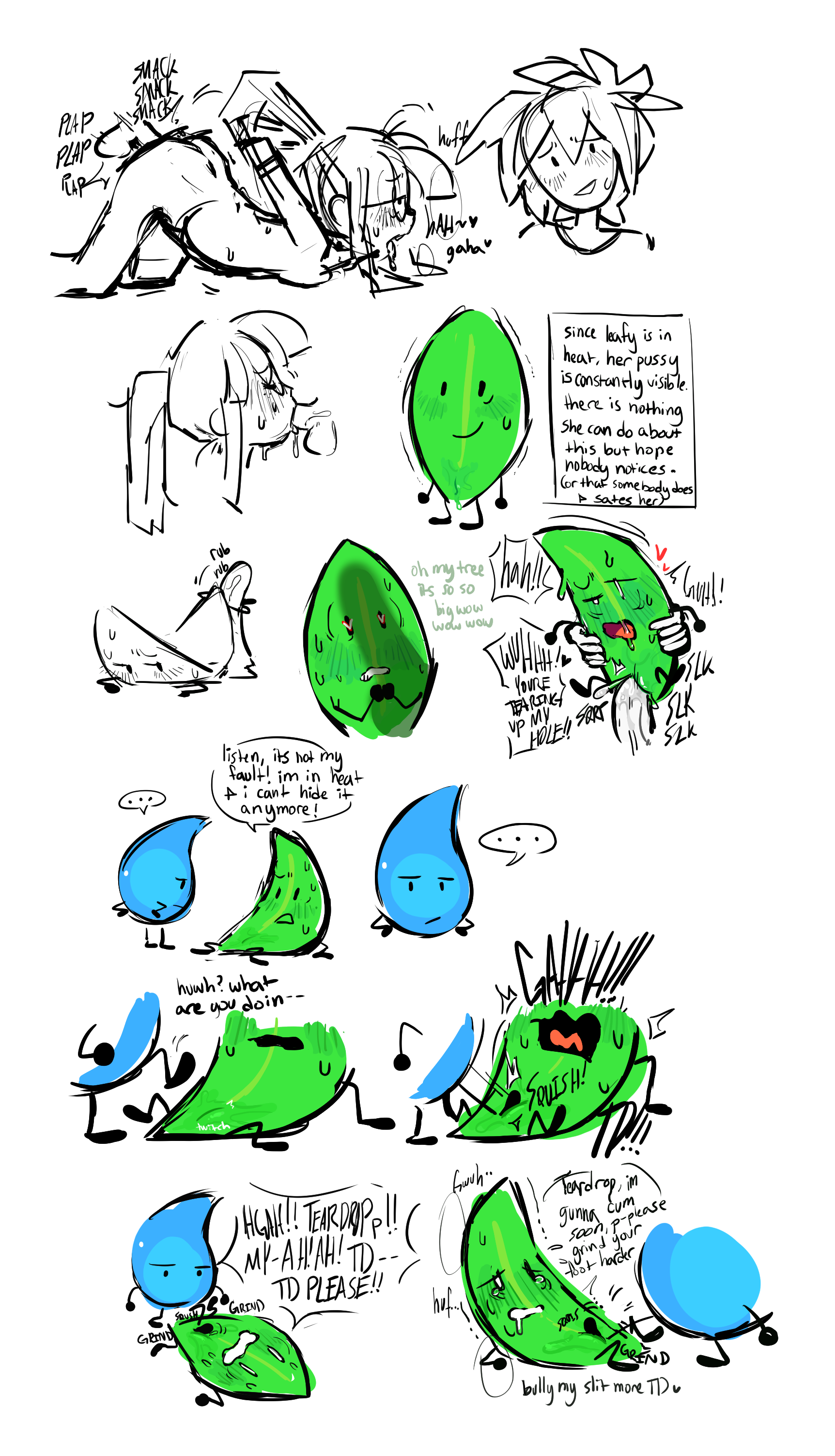 Leafy Bfdi hentai videos GIFs and images