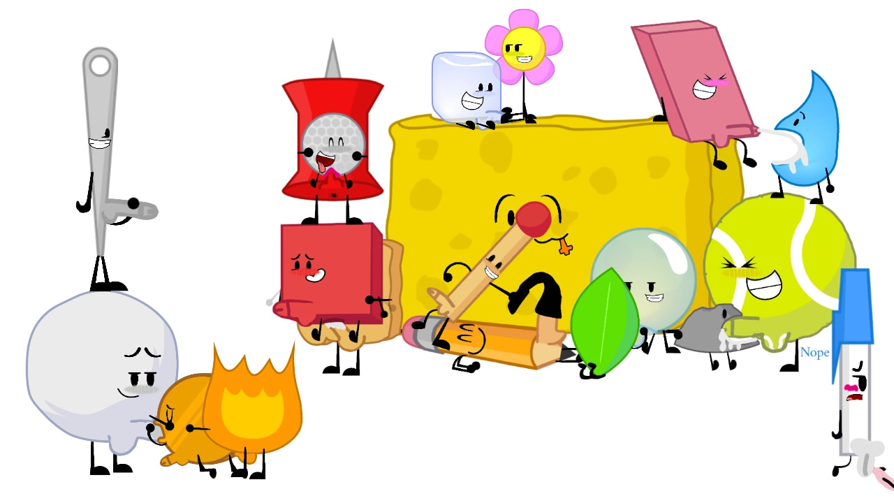 Post 3015912: BattleforDreamIsland Blocky Bubble Coiny Eraser Firey Flower GolfBall IceCube Leafy Match Needle Pen Pencil Pin Reddy Rocky Snowball Spongy tagme Teardrop TennisBall Woody