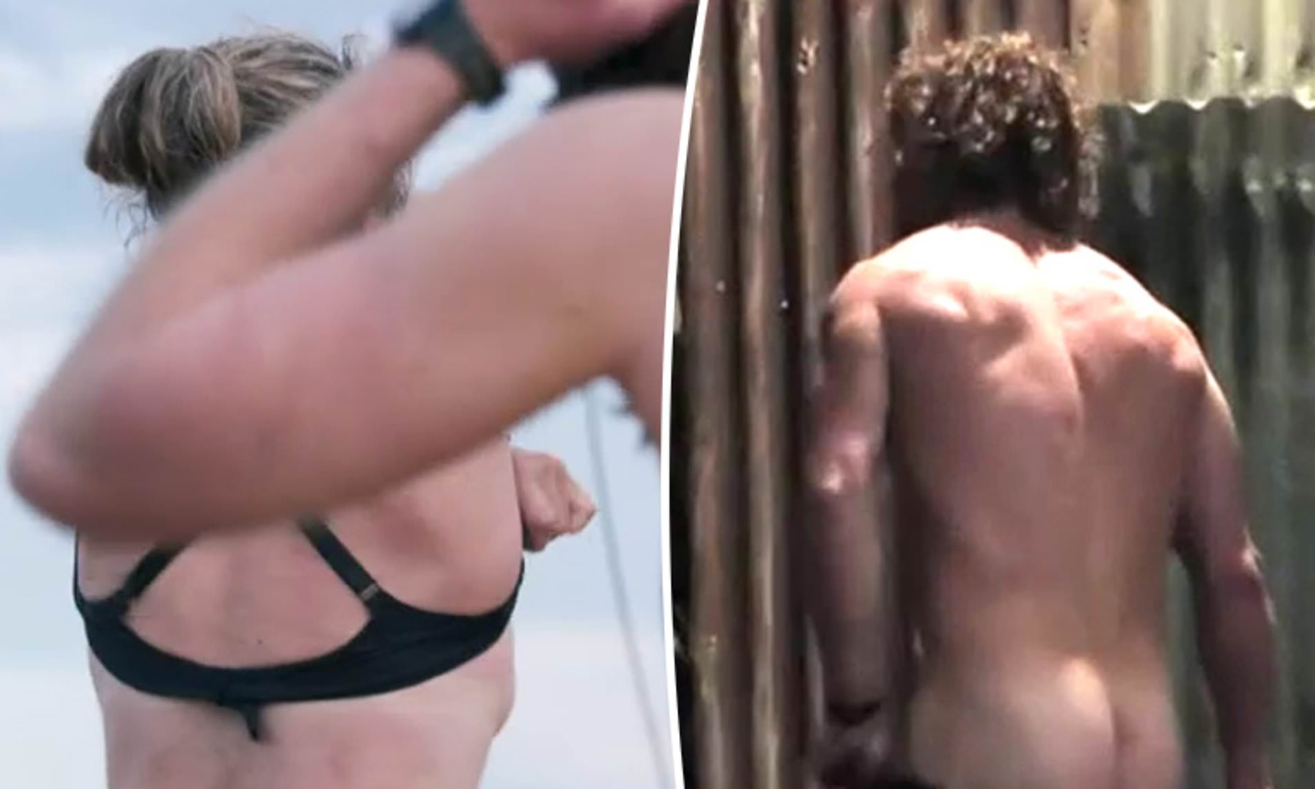 An uninhibited Candice Warner and Nick Cummins strip naked on SAS Australia