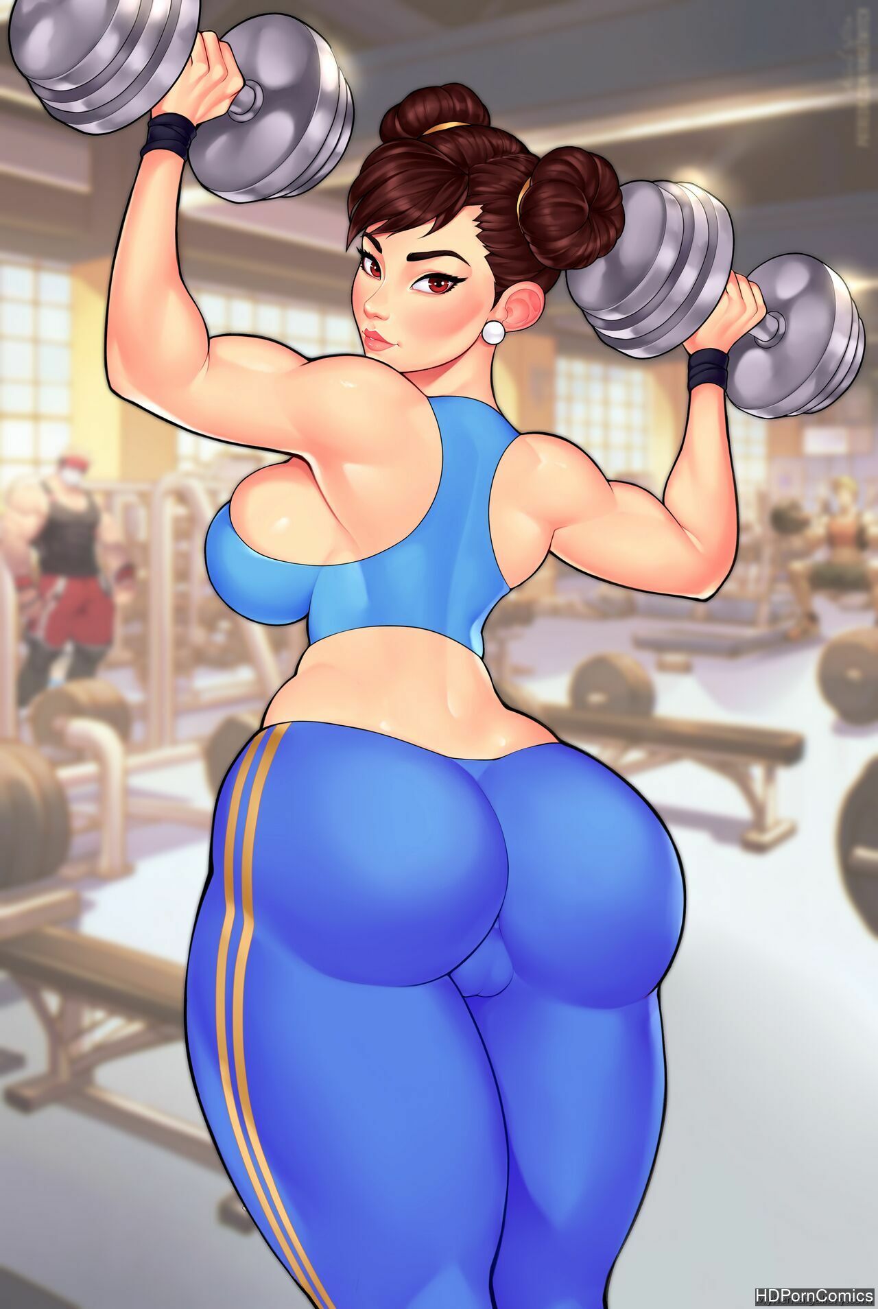 Chun-Li At The Gym comic porn